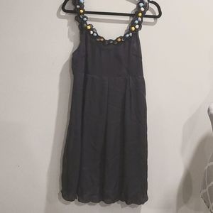 Vero Moda 100% silk grey knee length dress